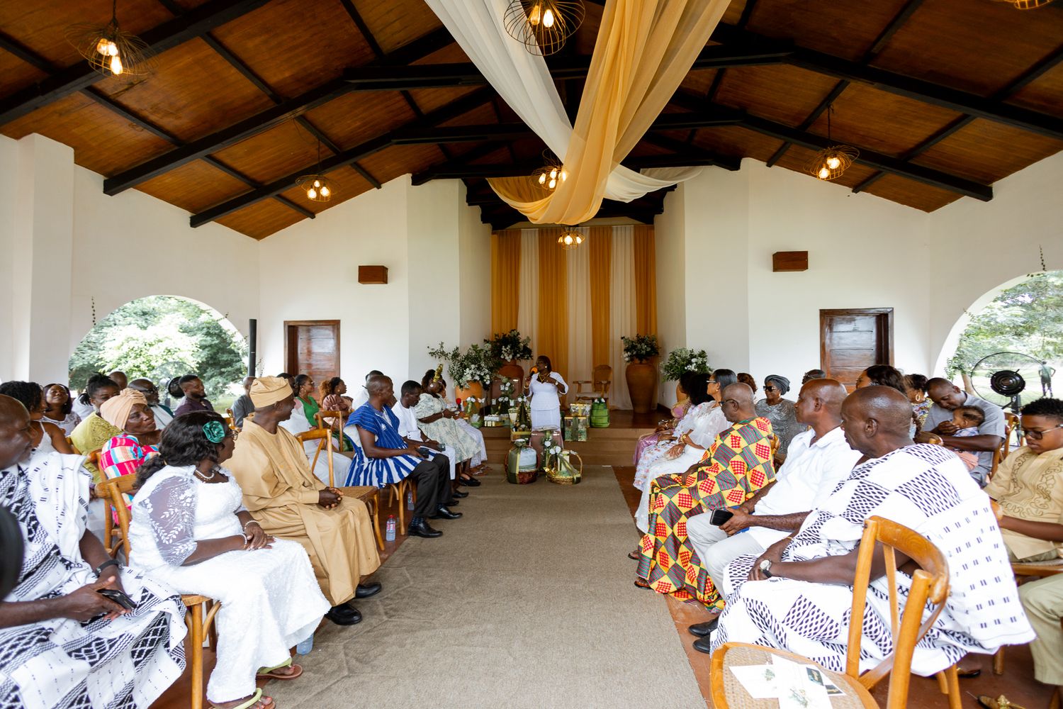 A traditional wedding ceremony filled with cultural music and dance