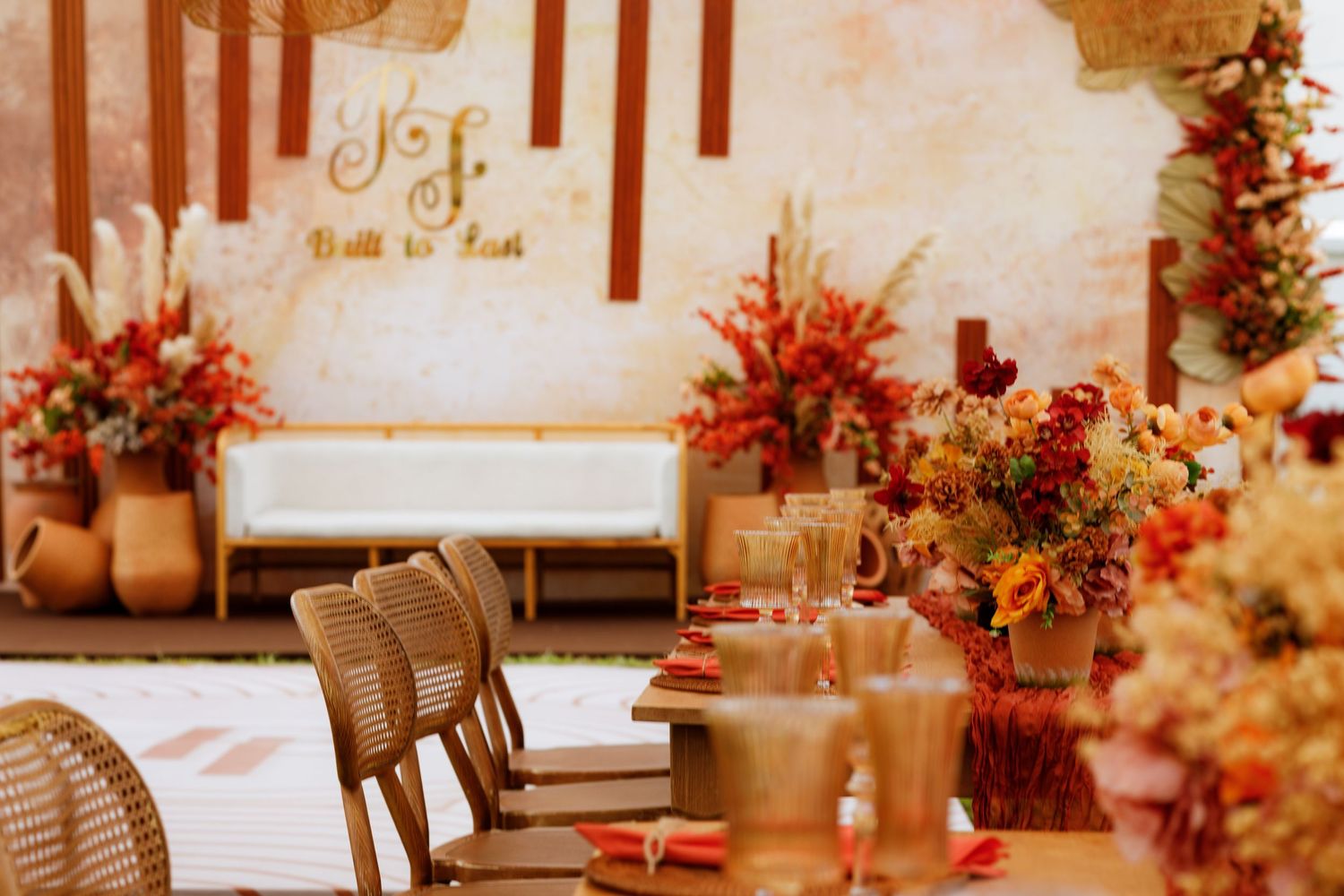 Elegant garden, Traditional wedding ceremony deco in Ghana