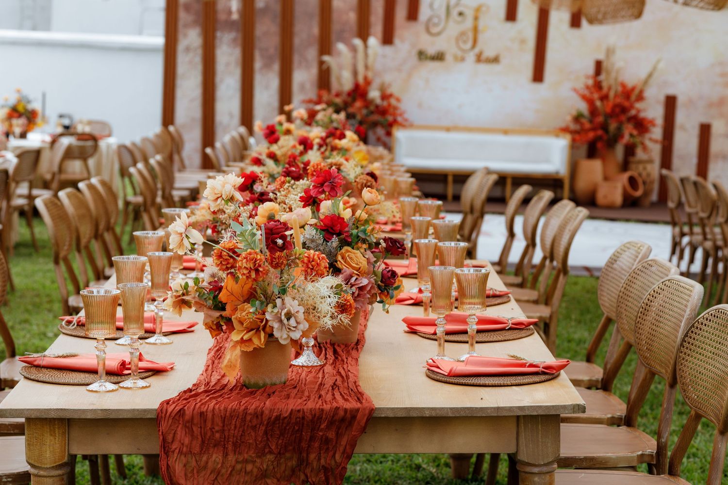 Elegant garden, Traditional wedding ceremony deco in Ghana