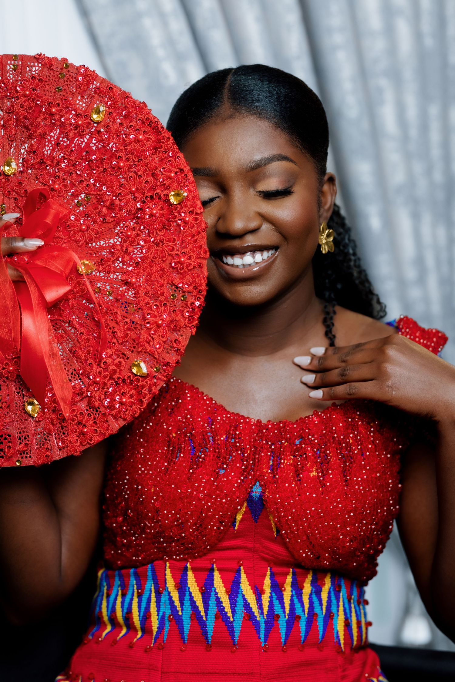 Bride  portraits at a Traditional Ghanaian wedding ceremony photography