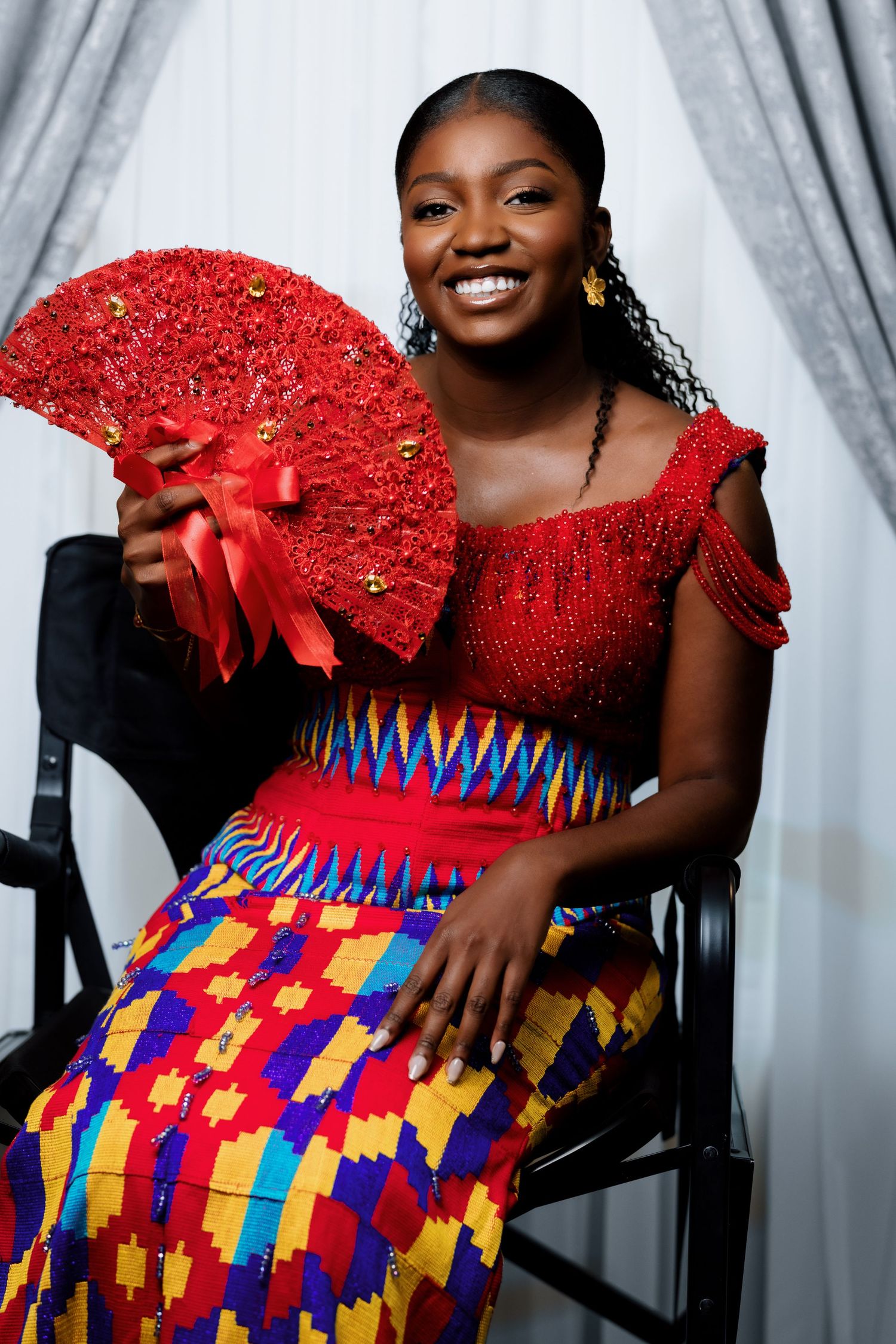 Bride and Groom portraits at a Traditional Ghanaian wedding ceremony photography