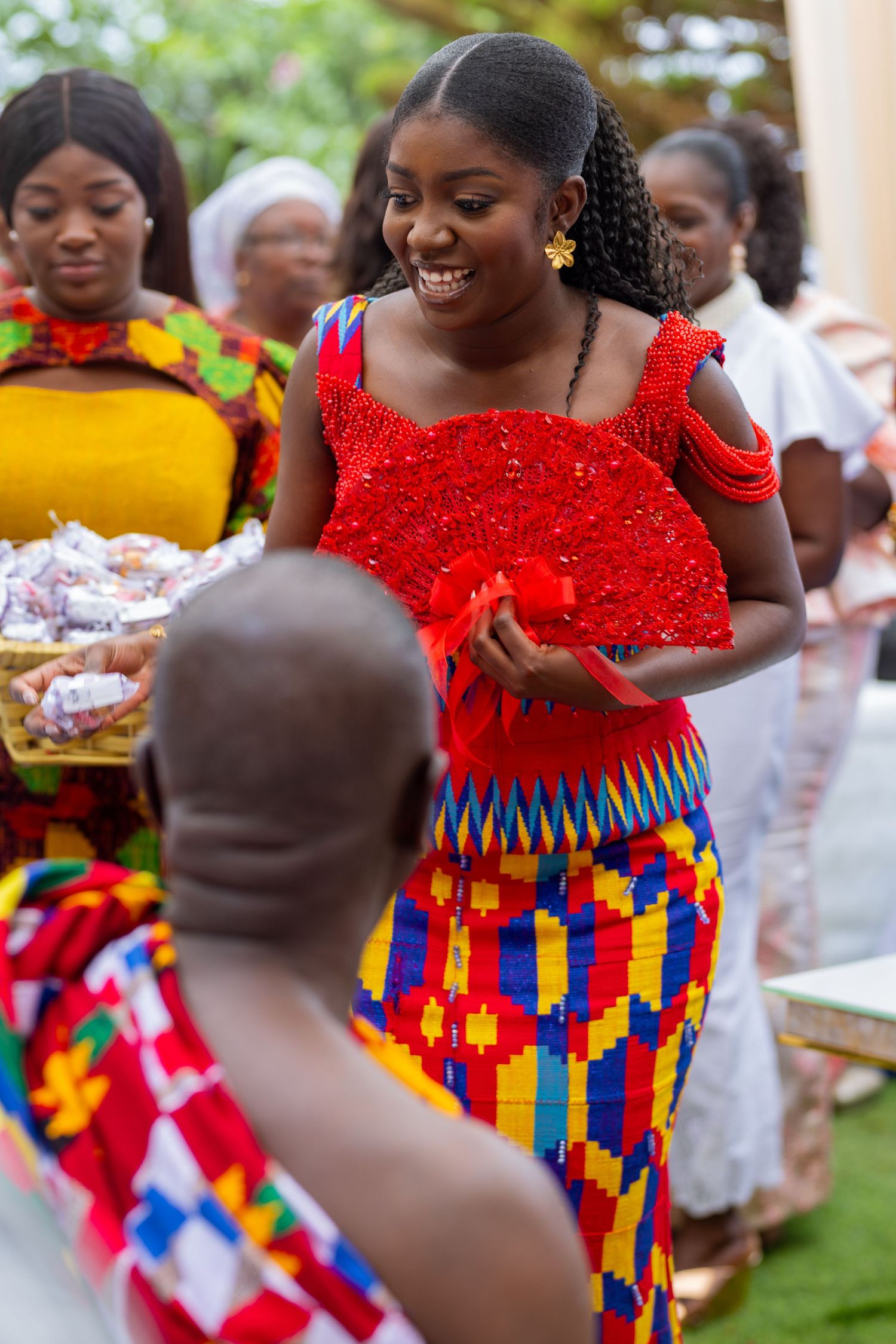 Bride and Groom portraits at a Traditional Ghanaian wedding ceremony photography
