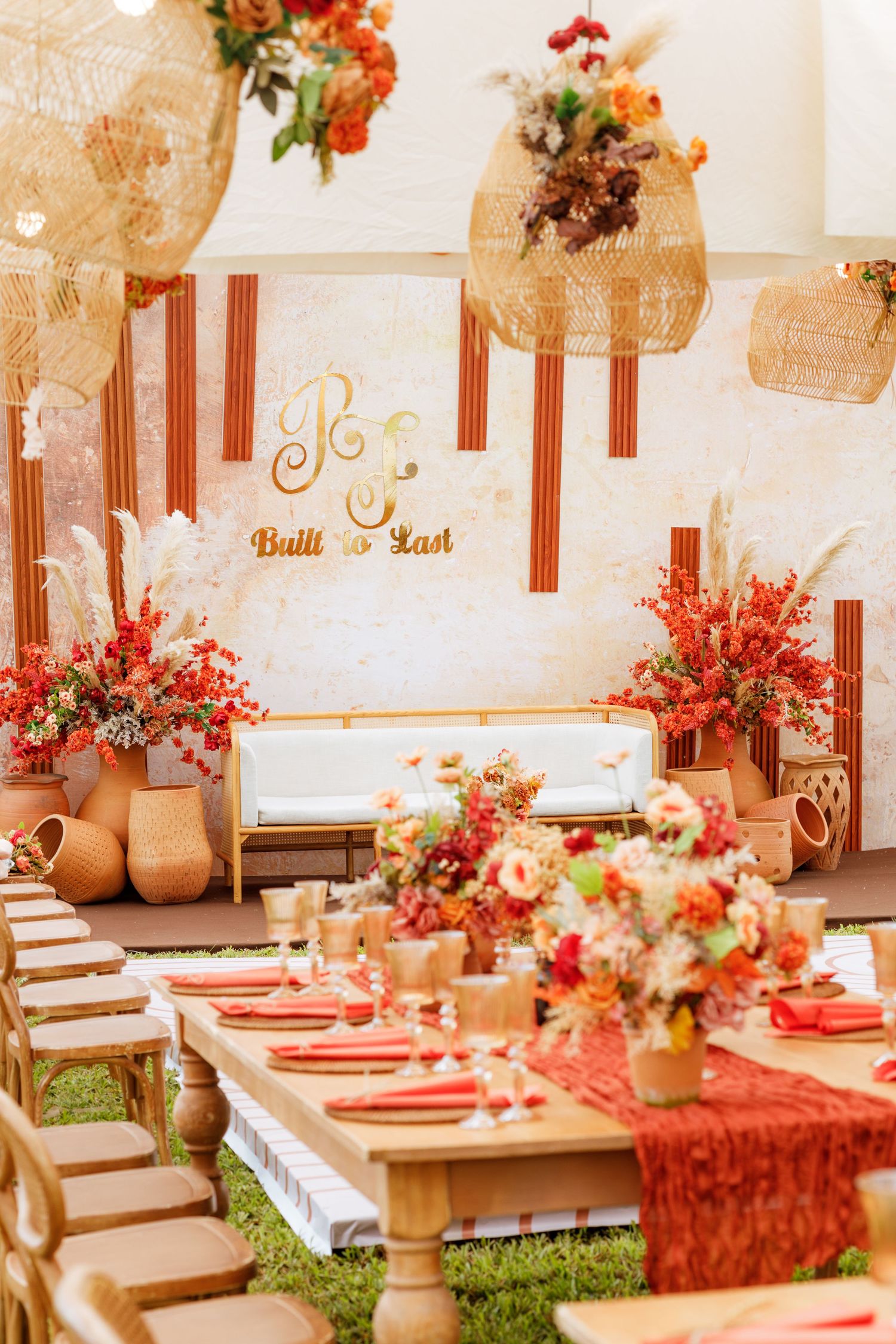 Elegant garden, Traditional wedding ceremony deco in Ghana