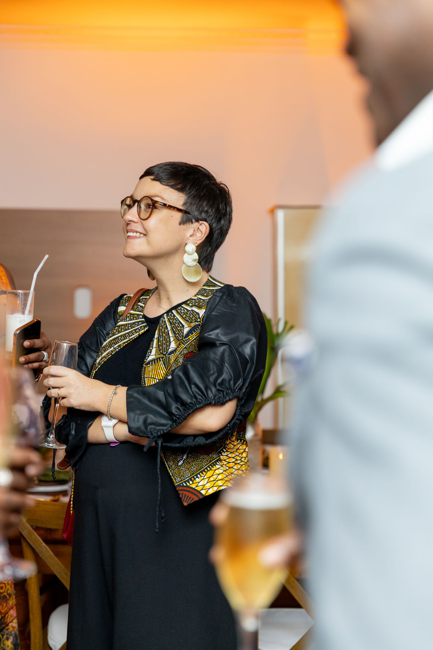 Dinner celebration blending modern luxury