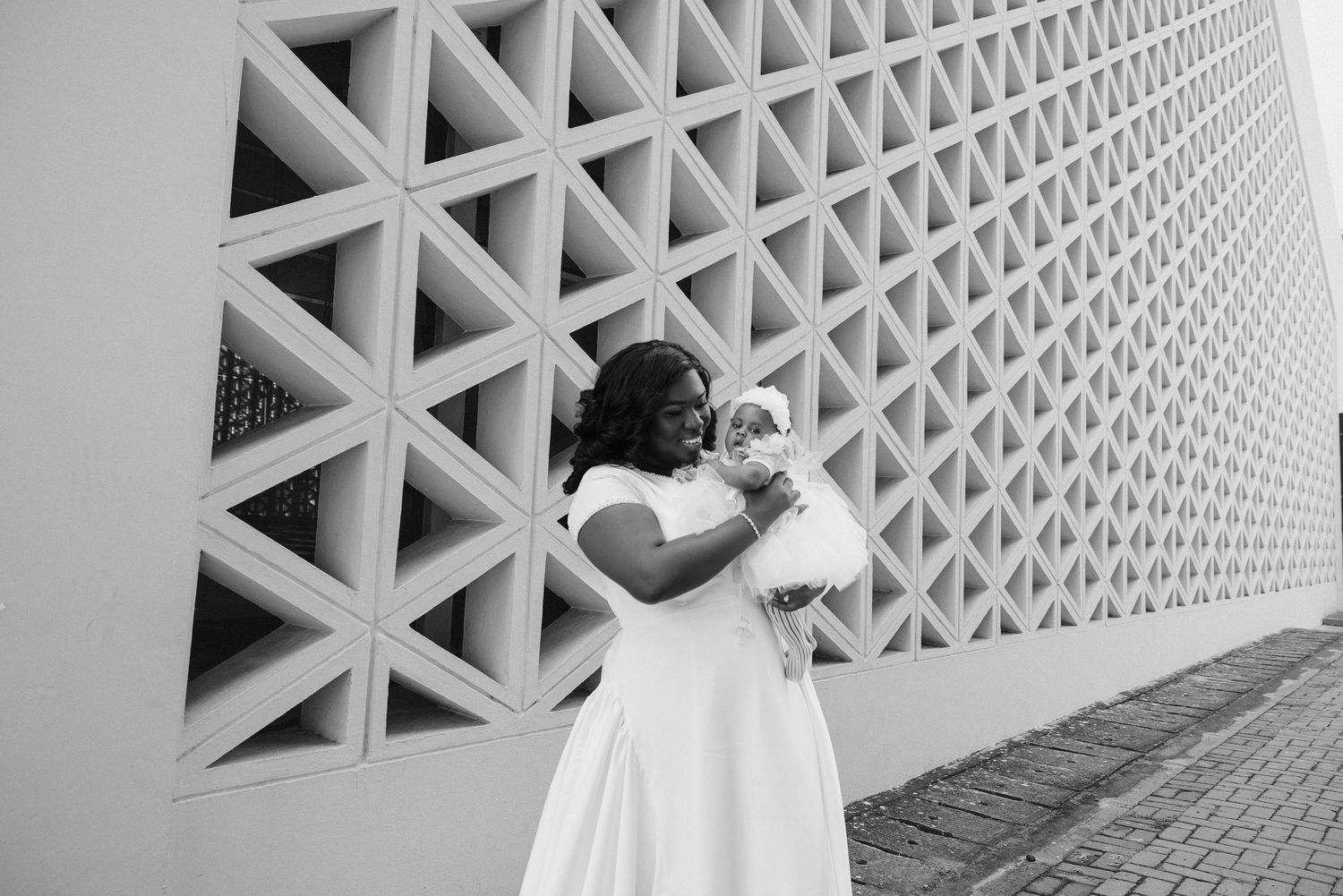 Baby christening ceremony at a church in Ghana