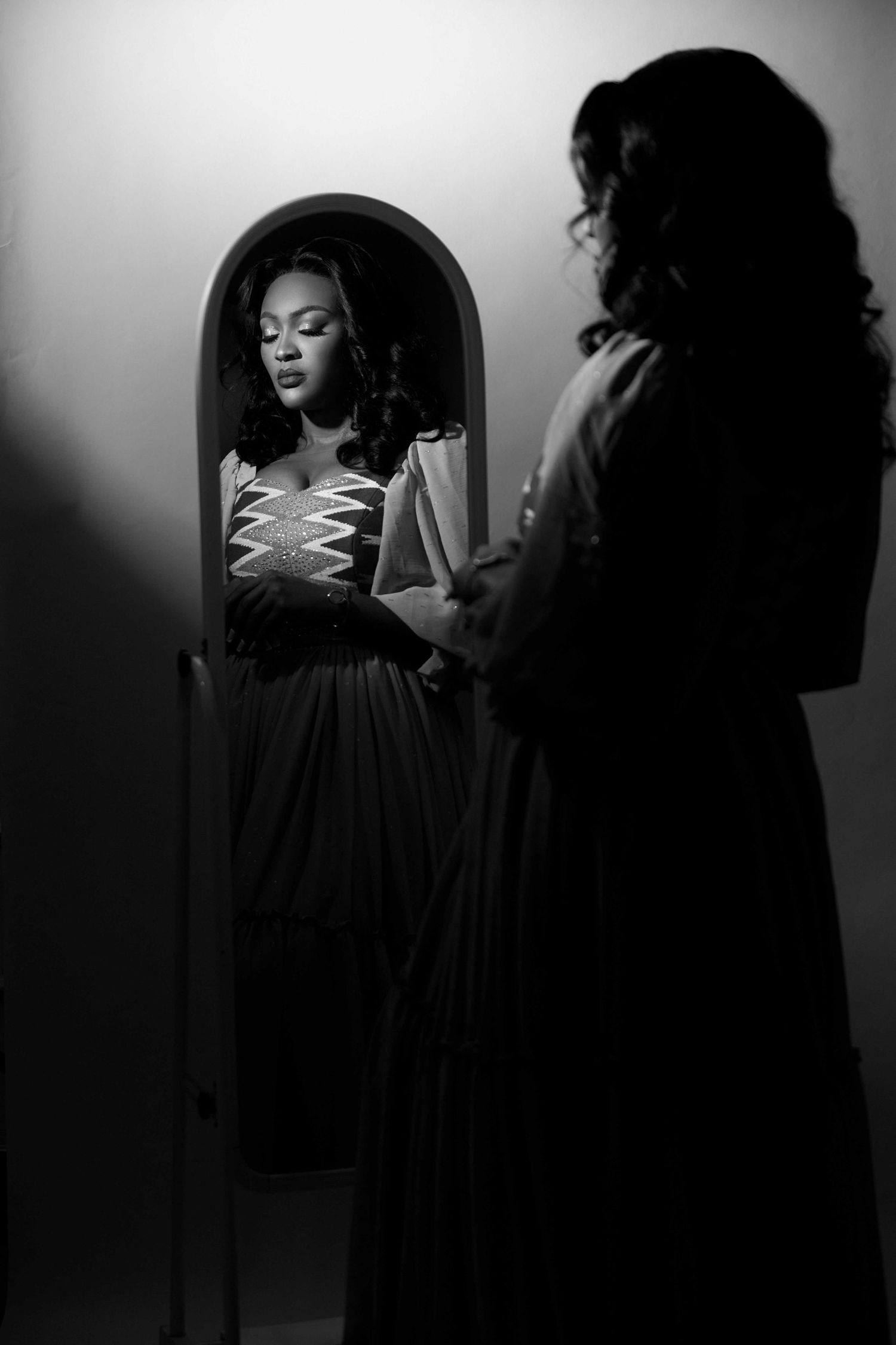 Black and white portrait