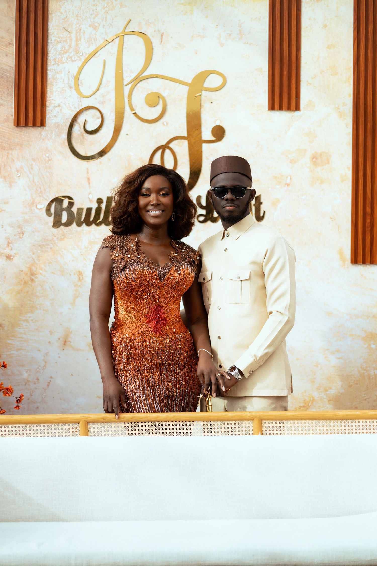 Beautiful couple portraits at a Traditional wedding ceremony in Accra