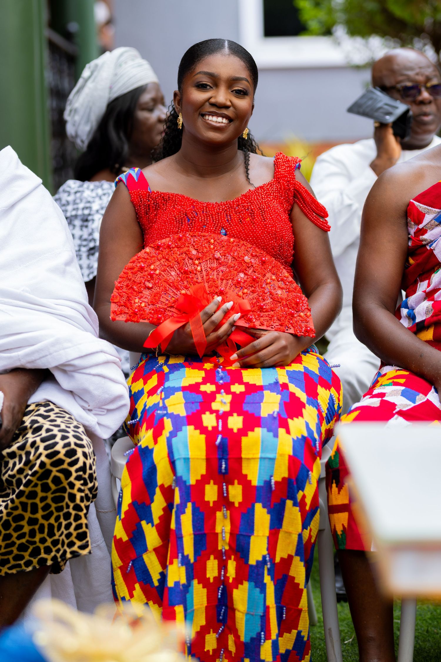 Bride and Groom portraits at a Traditional Ghanaian wedding ceremony photography