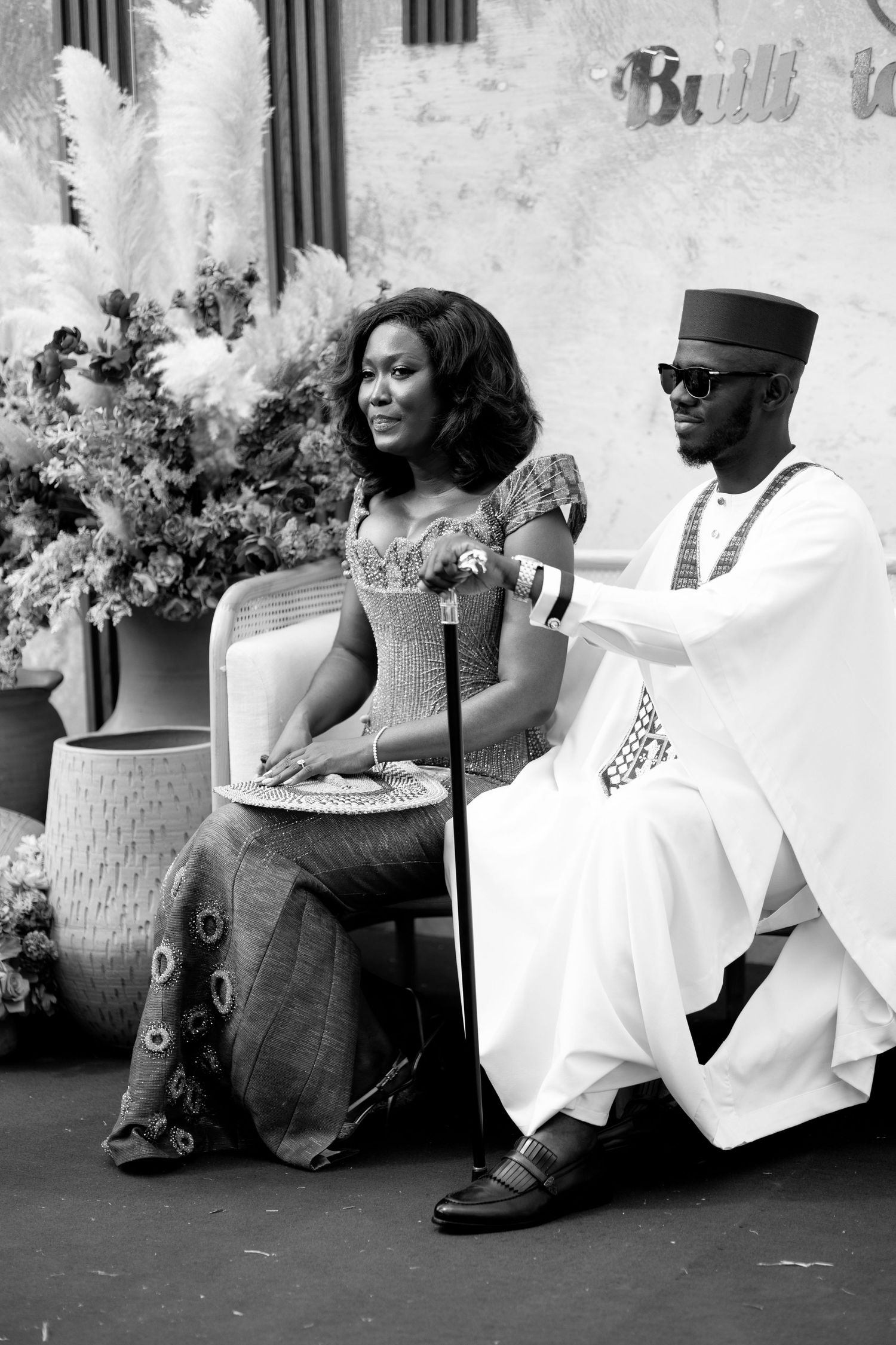 Beautiful Couple portraits at Traditional wedding ceremony in Accra
