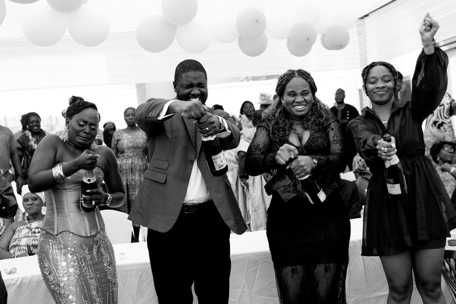 Candid moment of the guest in accra