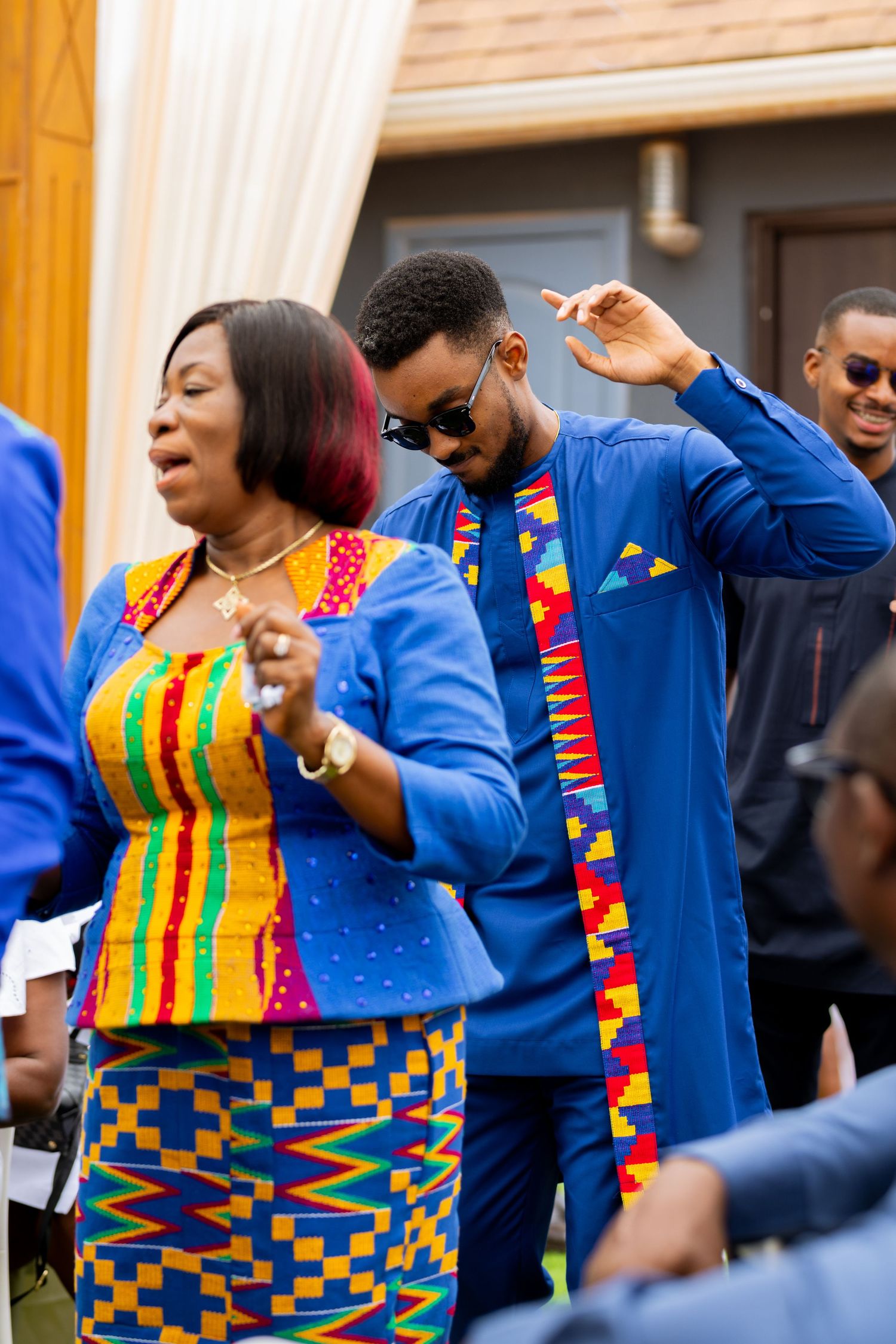 Bride and Groom portraits at a Traditional Ghanaian wedding ceremony photography