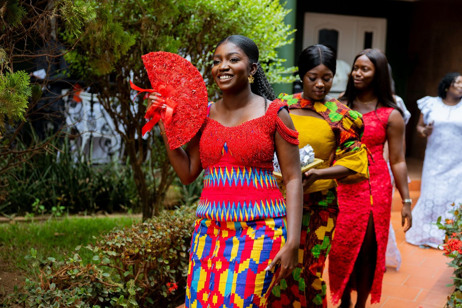 Bride and Groom portraits at a Traditional Ghanaian wedding ceremony photography