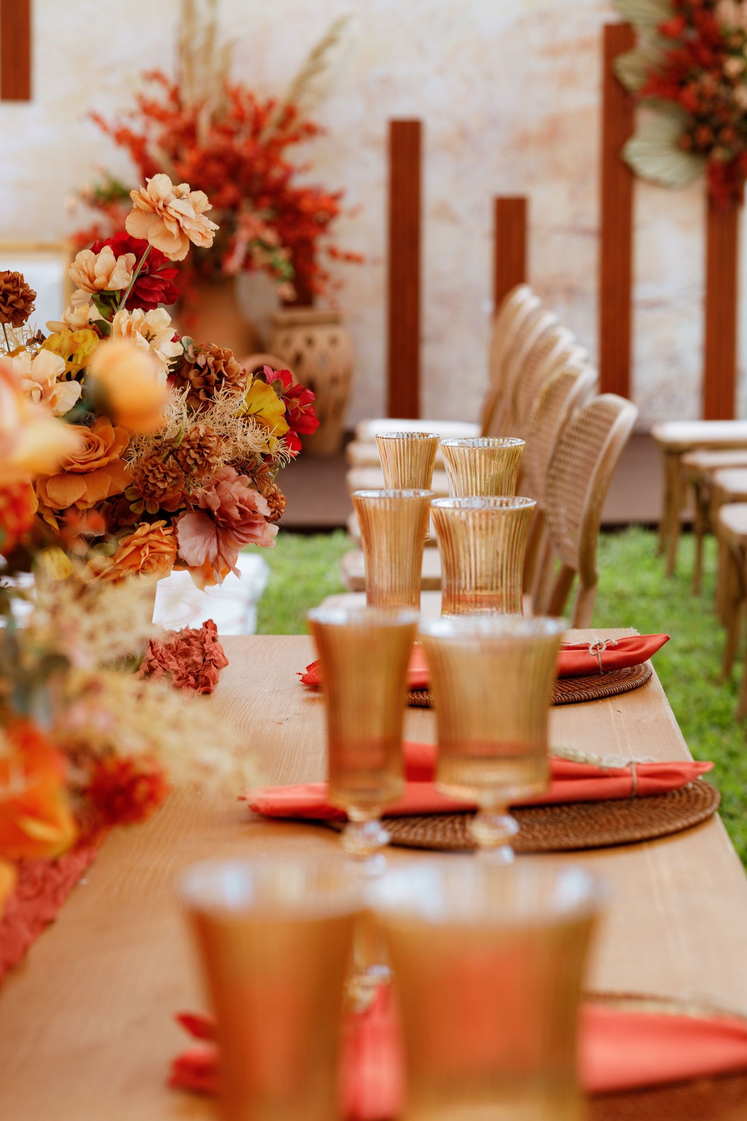 Elegant garden, Traditional wedding ceremony deco in Ghana