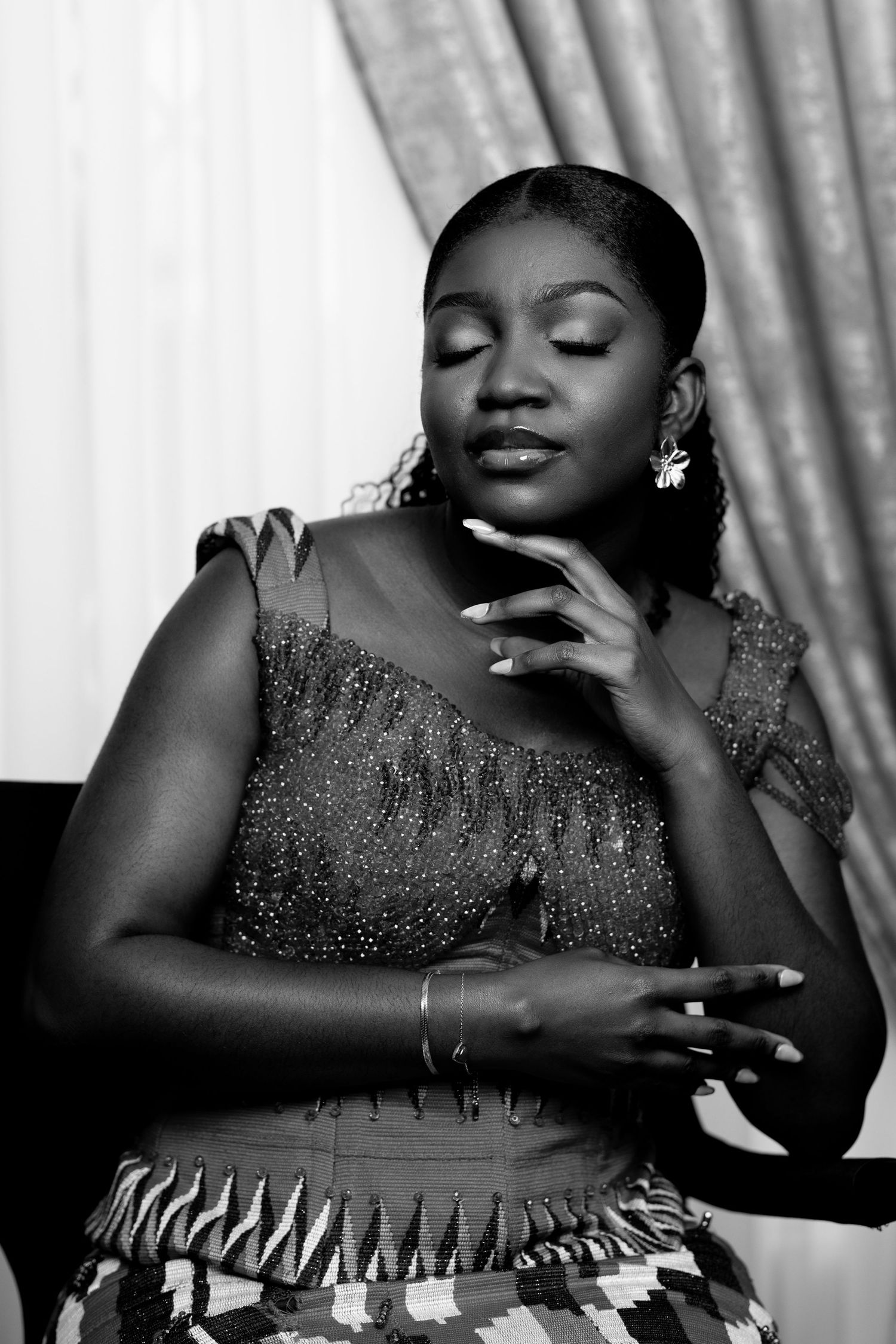 Bride and Groom portraits at a Traditional Ghanaian wedding ceremony photography