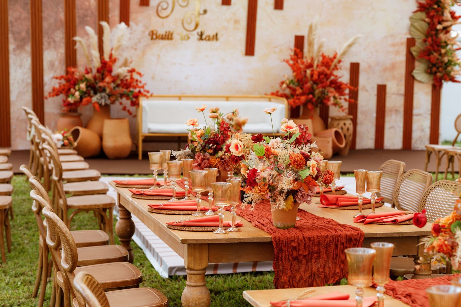 Elegant garden, Traditional wedding ceremony deco in Ghana