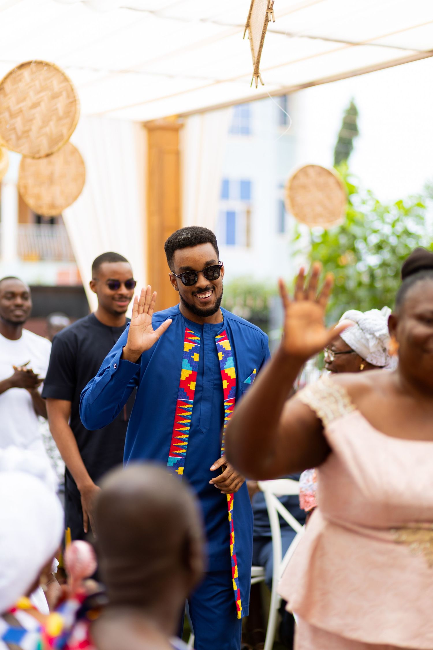 Bride and Groom portraits at a Traditional Ghanaian wedding ceremony photography