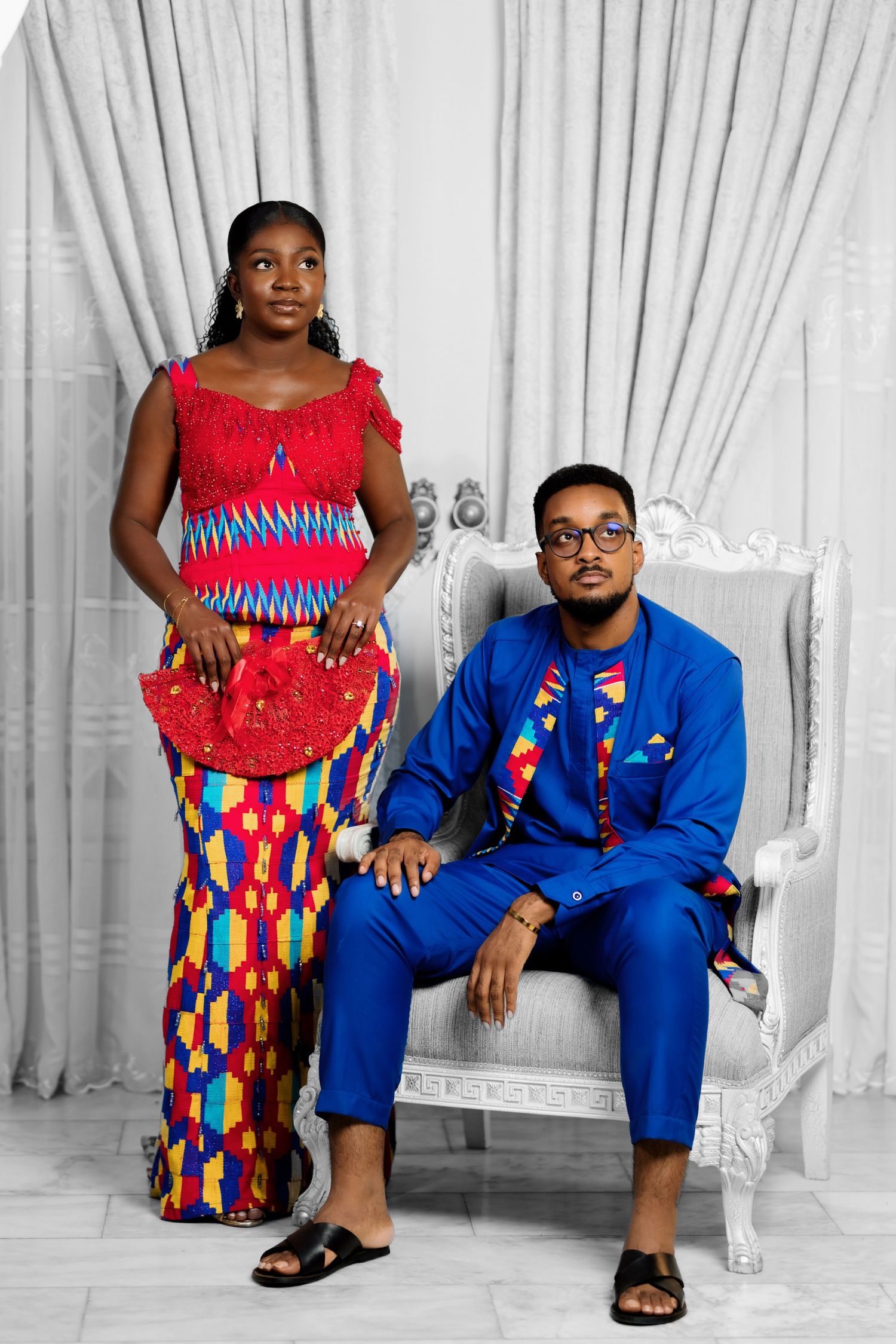 Traditional Ghanaian wedding ceremony photography