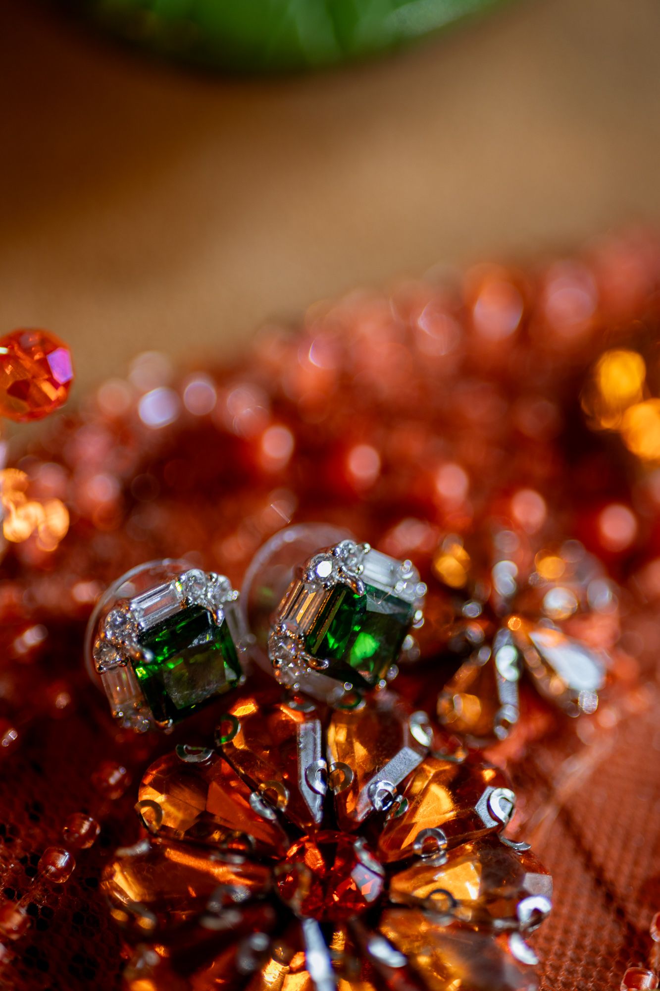 Detail shot of wedding rings