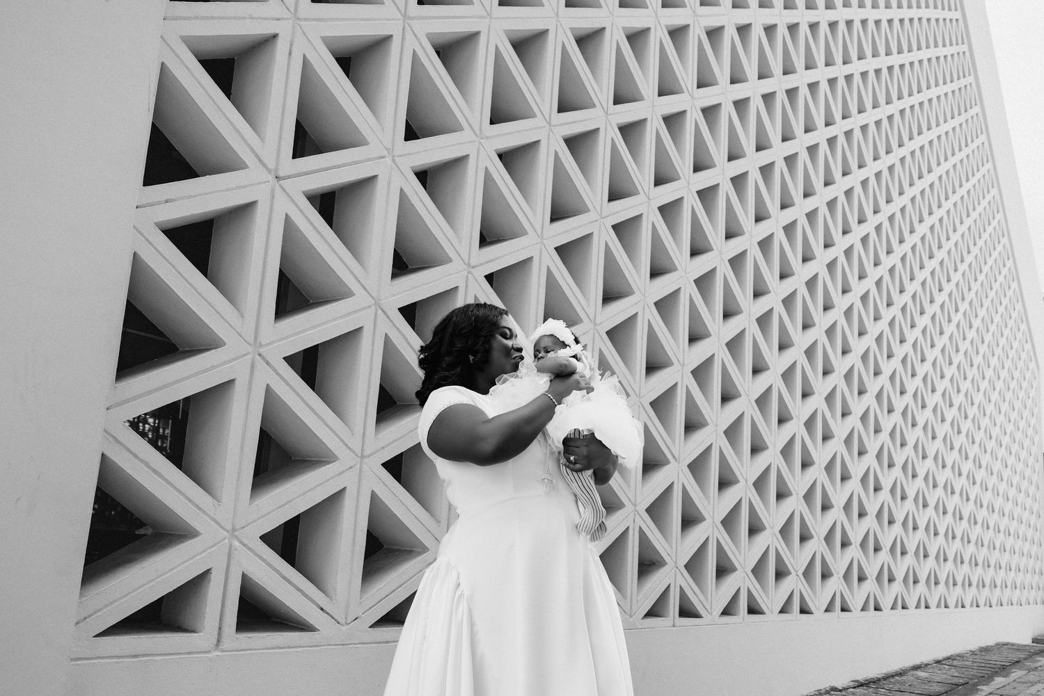 Baby christening ceremony at a church in Ghana