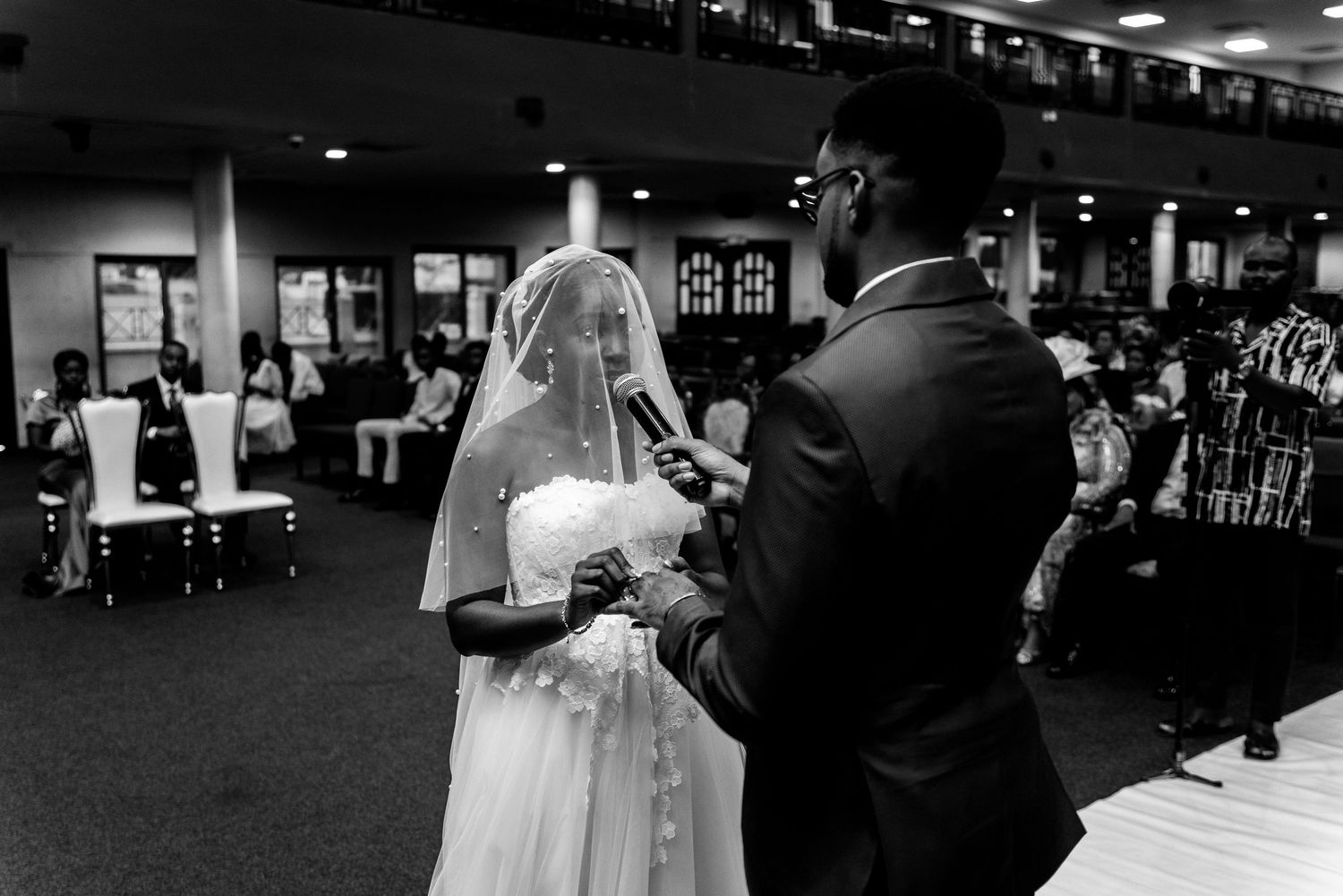 Ghanaian Couple exchange vows in church