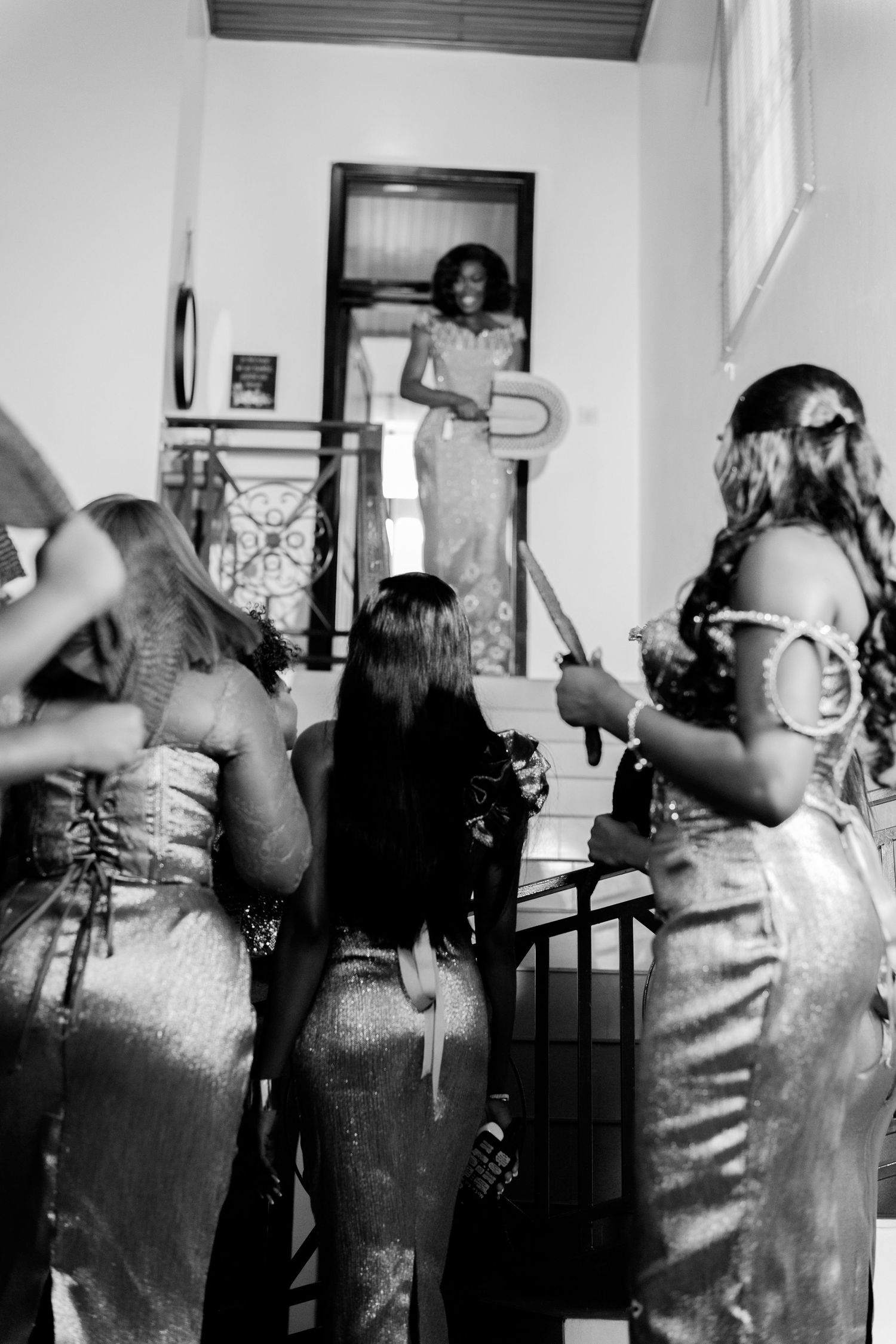 Brides and Bridesmaids Traditional wedding ceremony in Ghana