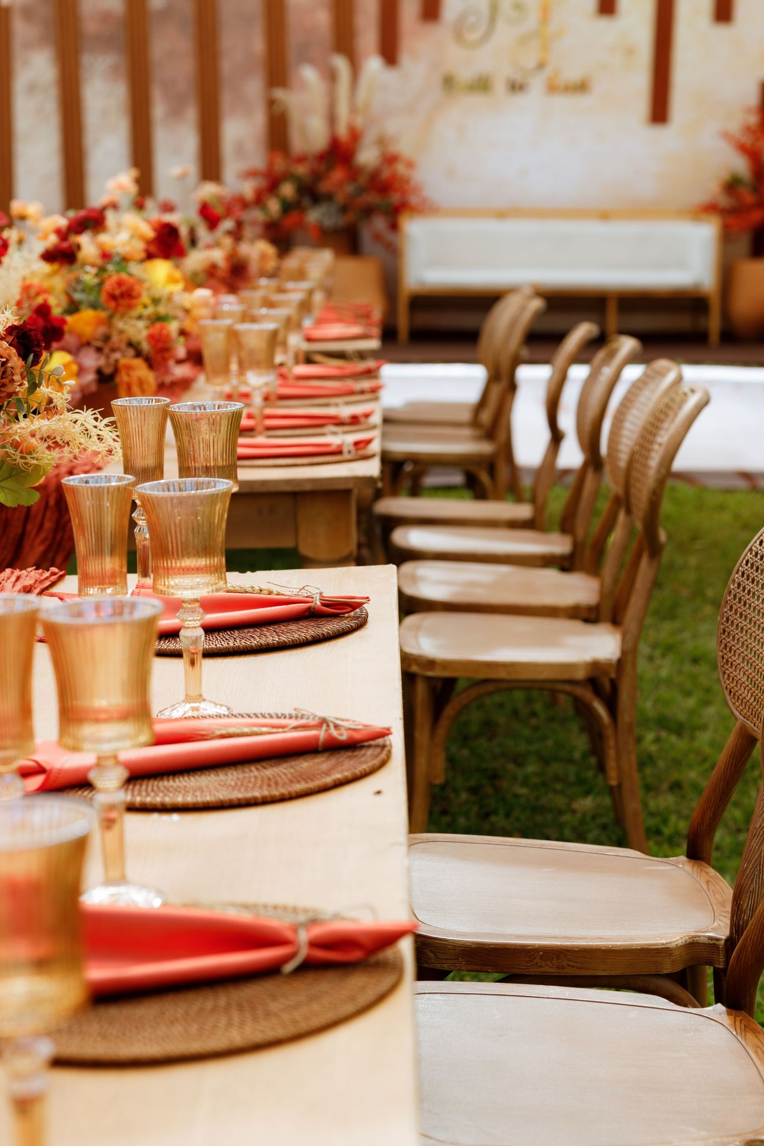 Elegant garden, Traditional wedding ceremony deco in Ghana