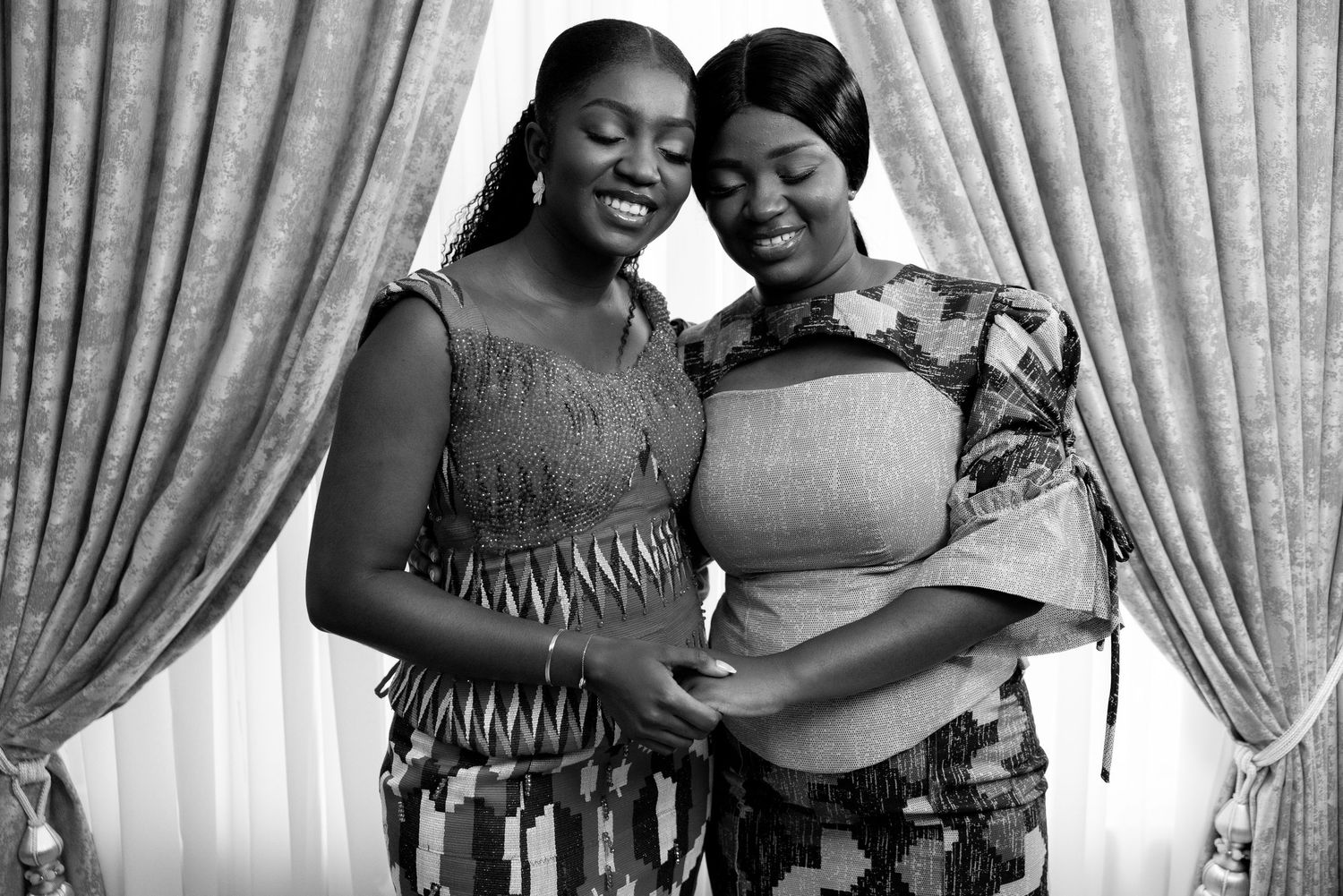 Bride and Groom portraits at a Traditional Ghanaian wedding ceremony photography