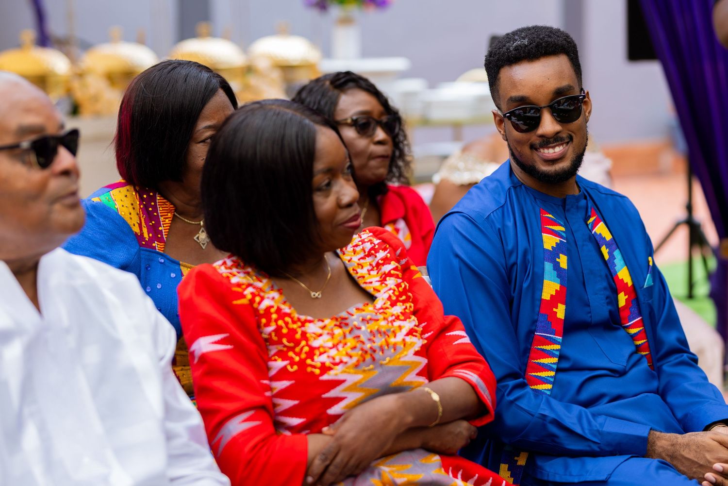 Bride and Groom portraits at a Traditional Ghanaian wedding ceremony photography