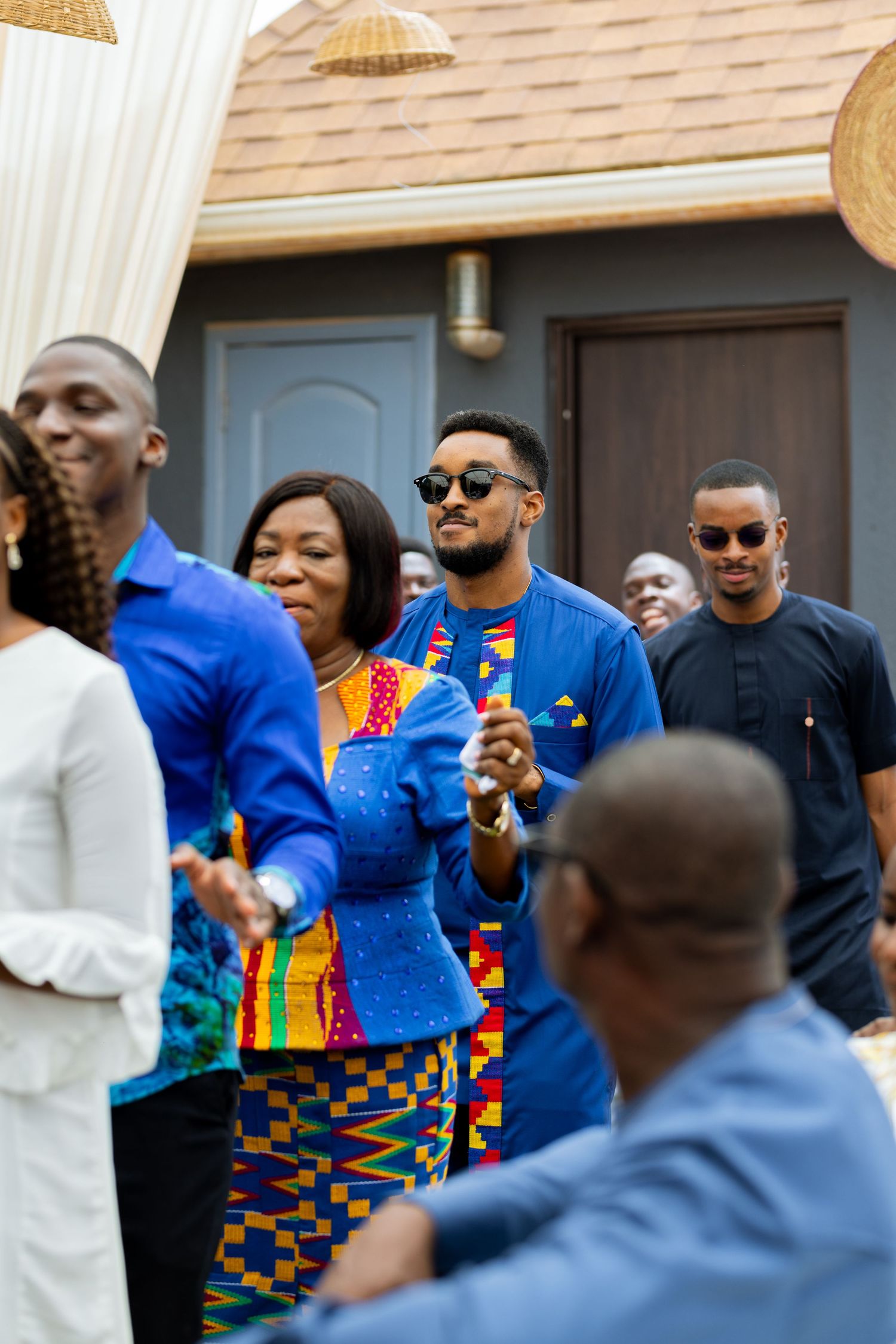 Bride and Groom portraits at a Traditional Ghanaian wedding ceremony photography
