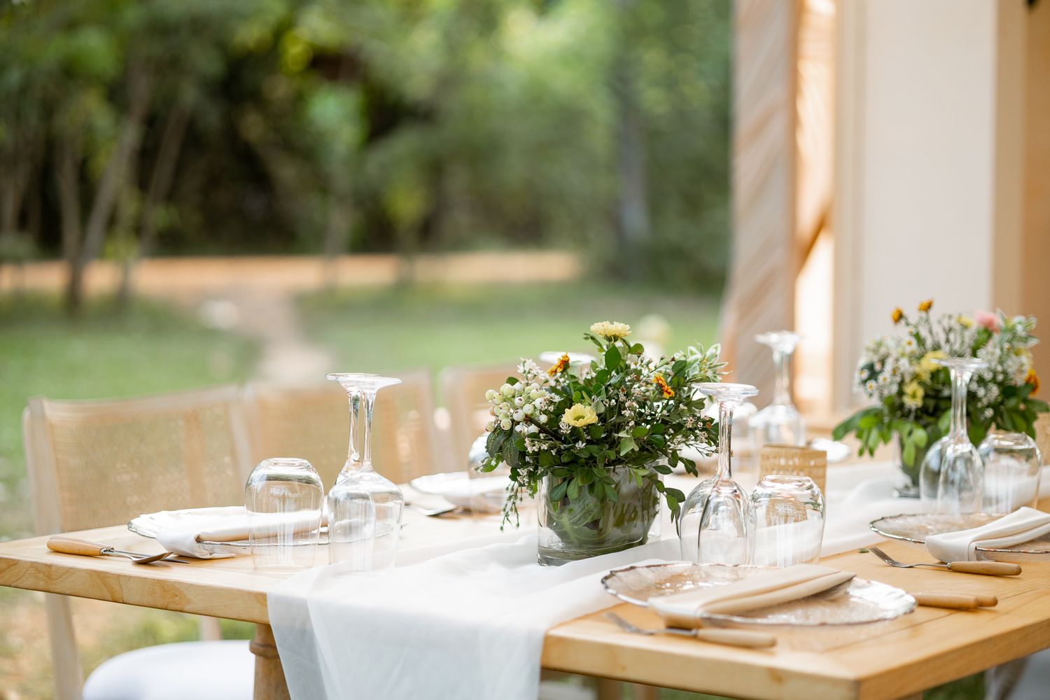 Elegant wedding decor setup at the venue in Accra, Ghana