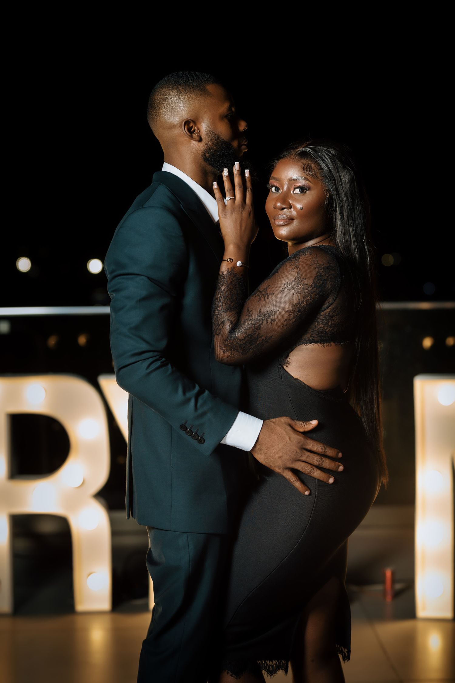 Emotional reaction during surprise marriage proposal in Accra
