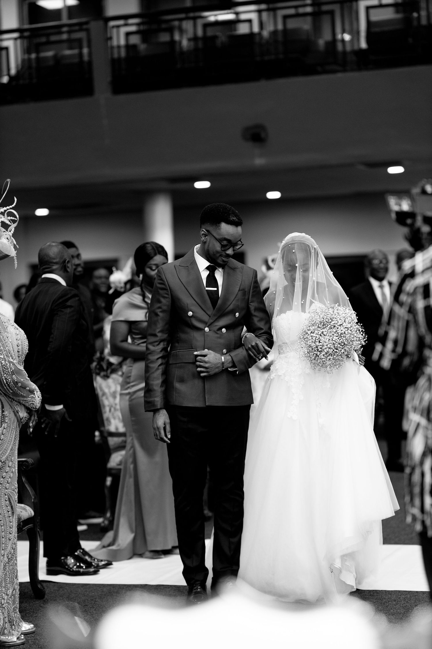 Beautiful  Ghanaian Bride and groom at a wedding ceremony photography
