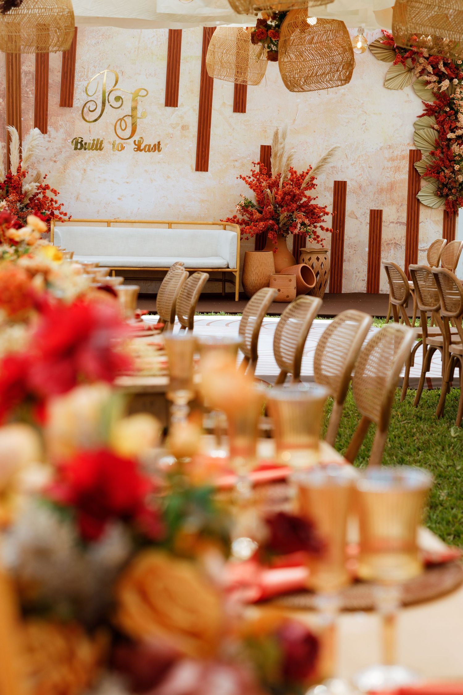 Elegant garden, Traditional wedding ceremony deco in Ghana