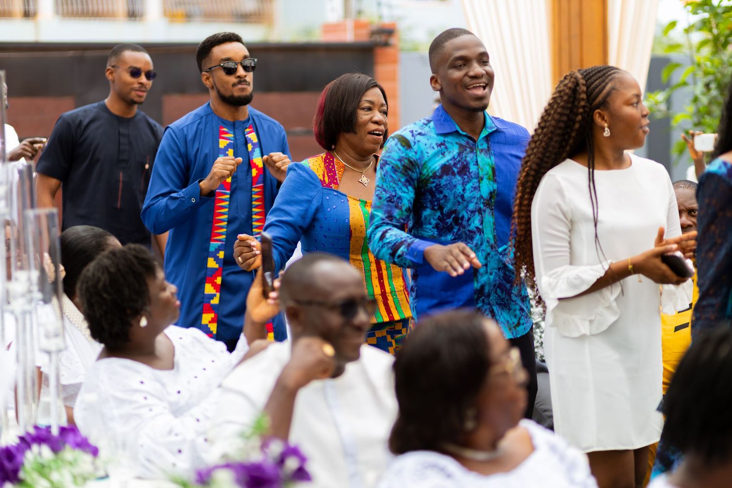 Bride and Groom portraits at a Traditional Ghanaian wedding ceremony photography