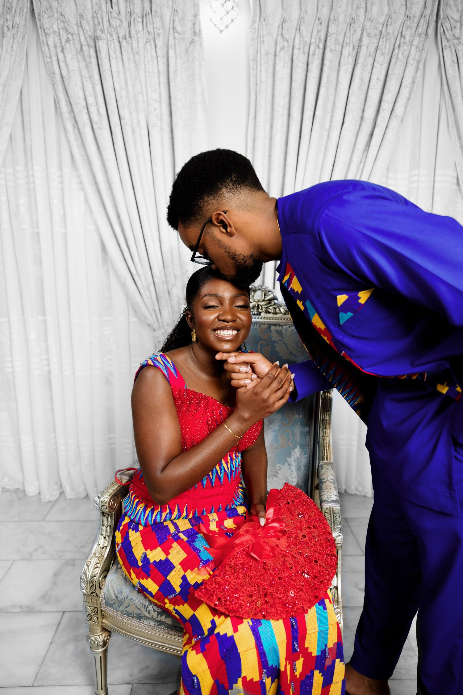Traditional Ghanaian wedding ceremony photography