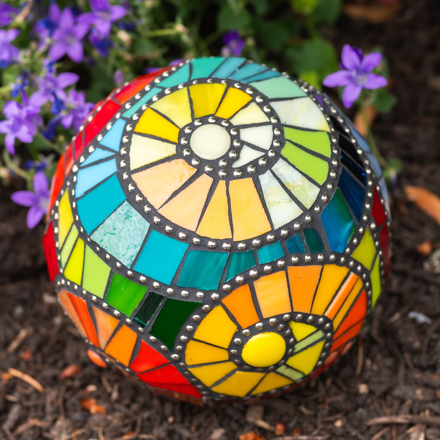Mosaic Gazing Ball by Barbara Henderson