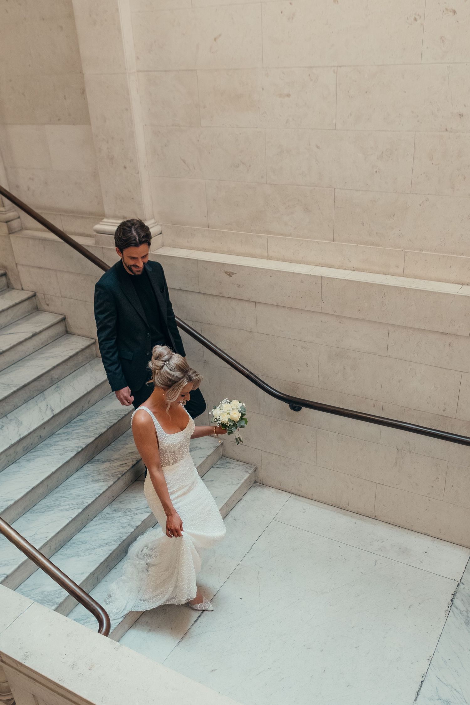 Ellie & George’s Intimate Wedding at Old Marylebone Town Hall | Paddington Room Ceremony