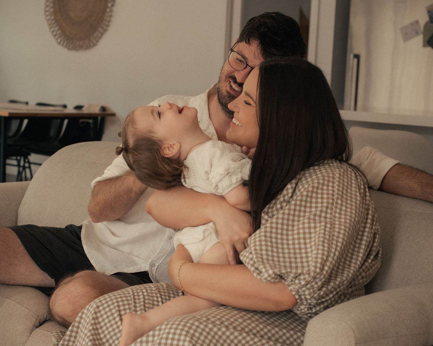 Family cuddles and connection