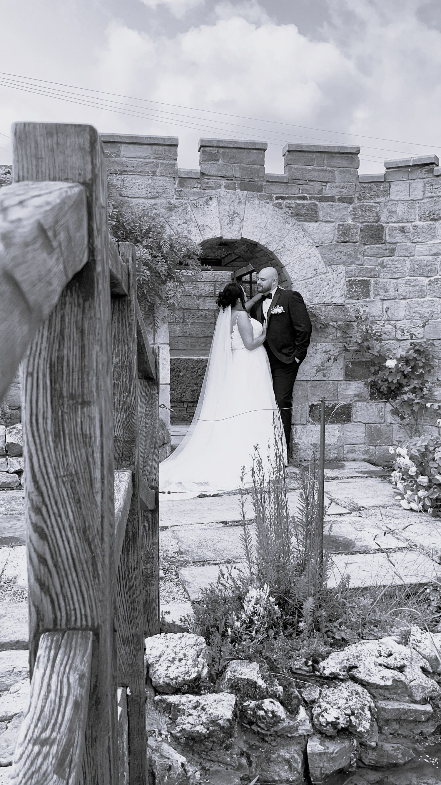 Wedding content creator filming bride and groom moments during ceremony in West Yorkshire