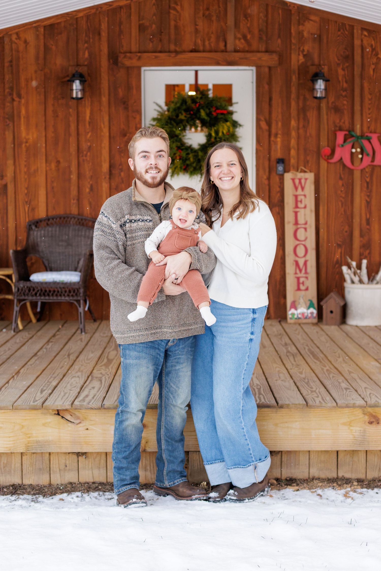 Snowy Family photography session, Williamsport pennsylvania