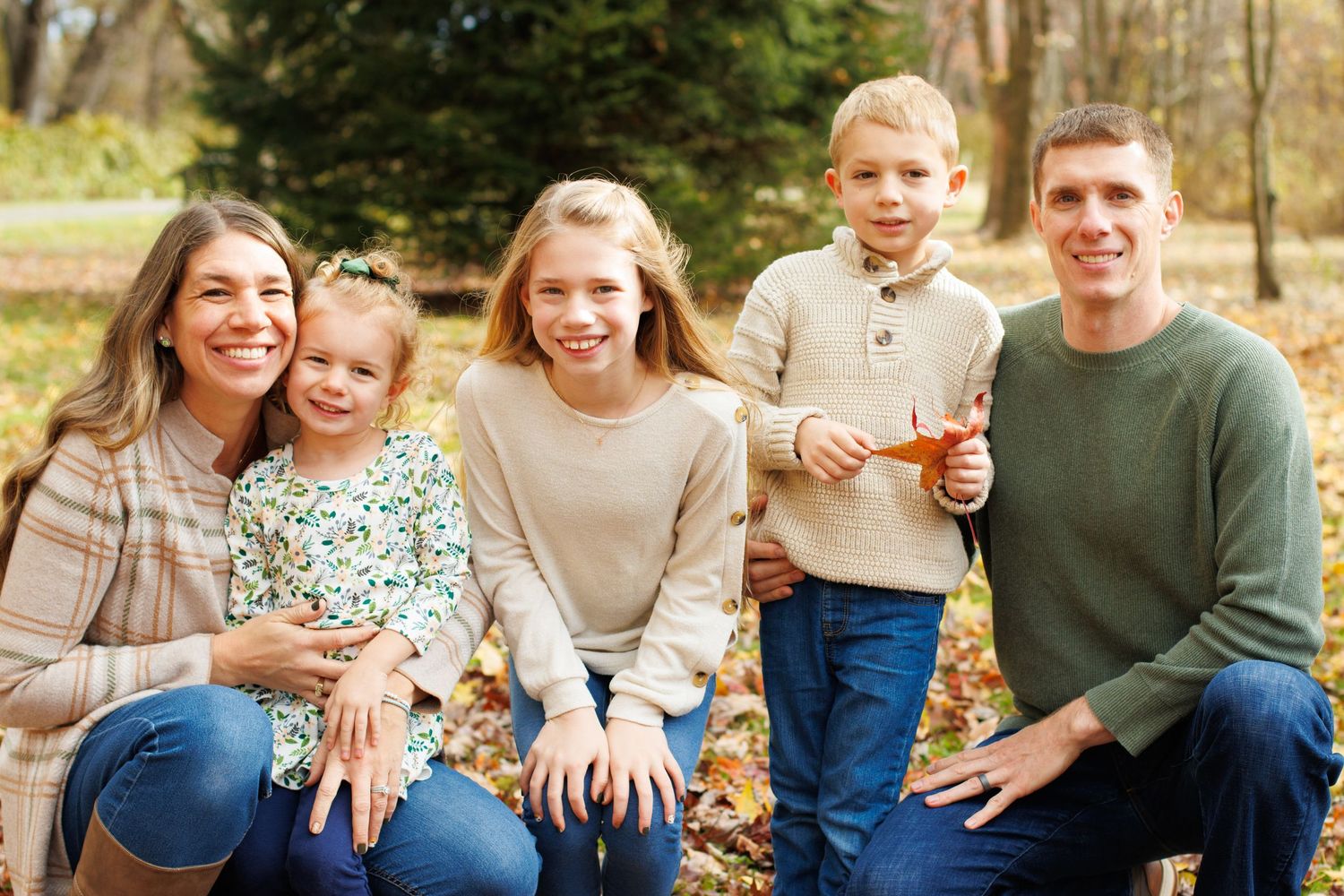 Family of five, full family photography session in Williamsport Pennsylvania