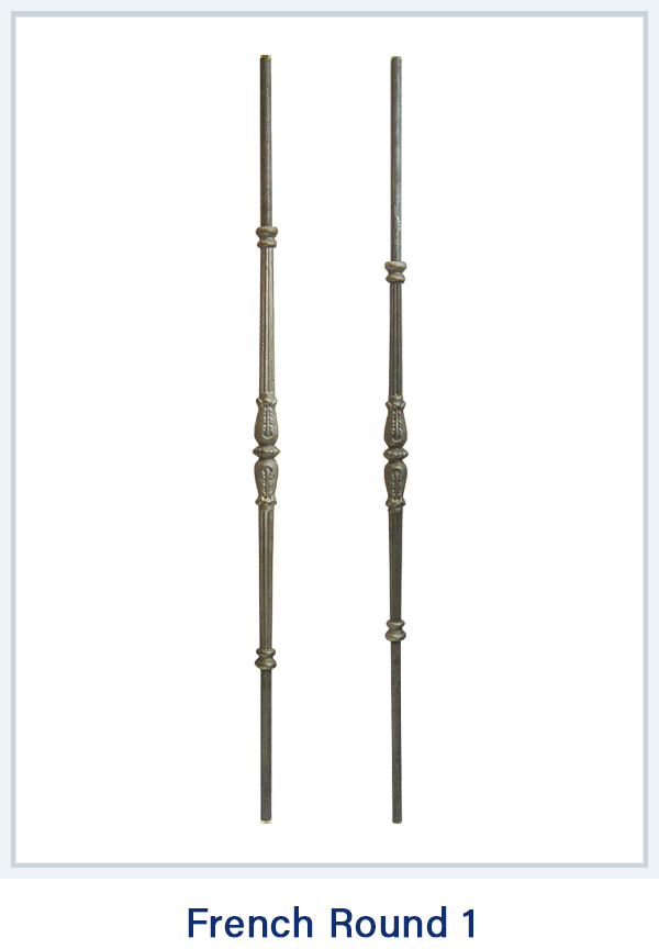 French Round 1 Metal Picket Spindle for Stairs