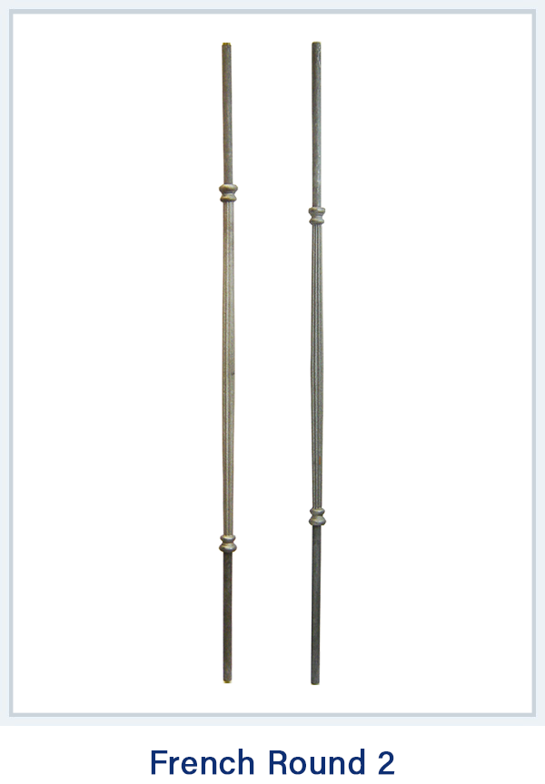 French Round 2 Metal Spindle for Stairs