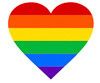 A rainbow heart.