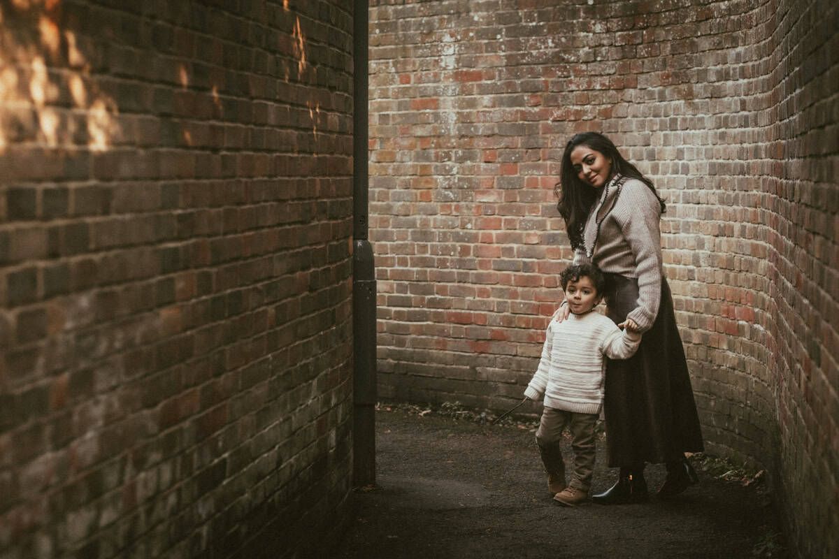 Urban family photography in Marlow town centre.