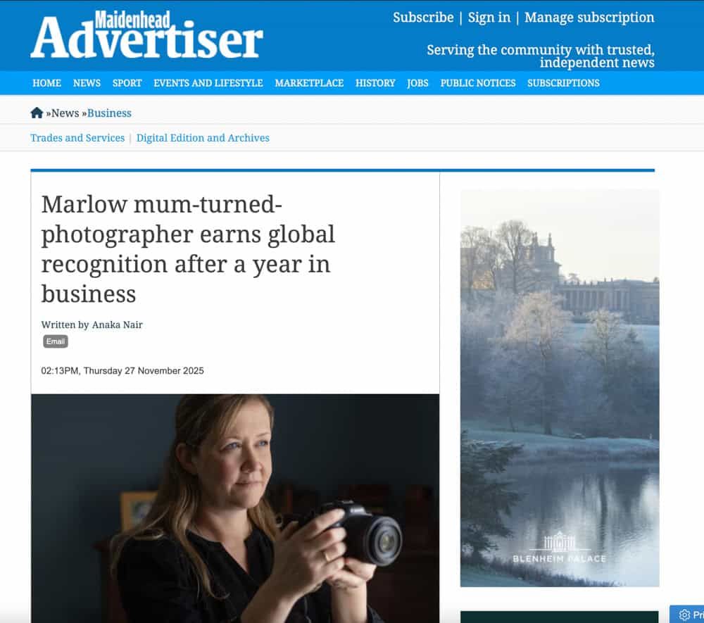 An article in The Maidenhead Advertiser from 27Nov 2025 