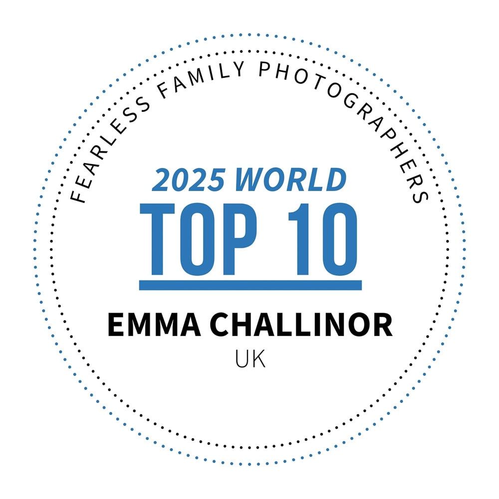 Badge declaring Emma Challinor was in the Top 10 of Fearless Photographers of 2025.