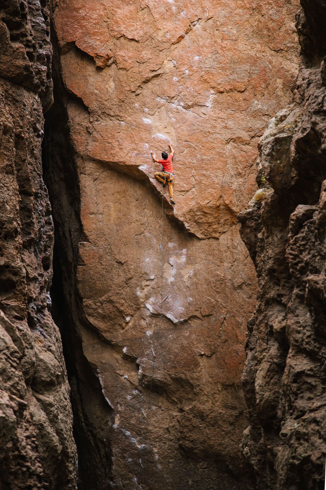 Rock climbing in Piedra Parada, Argentina.