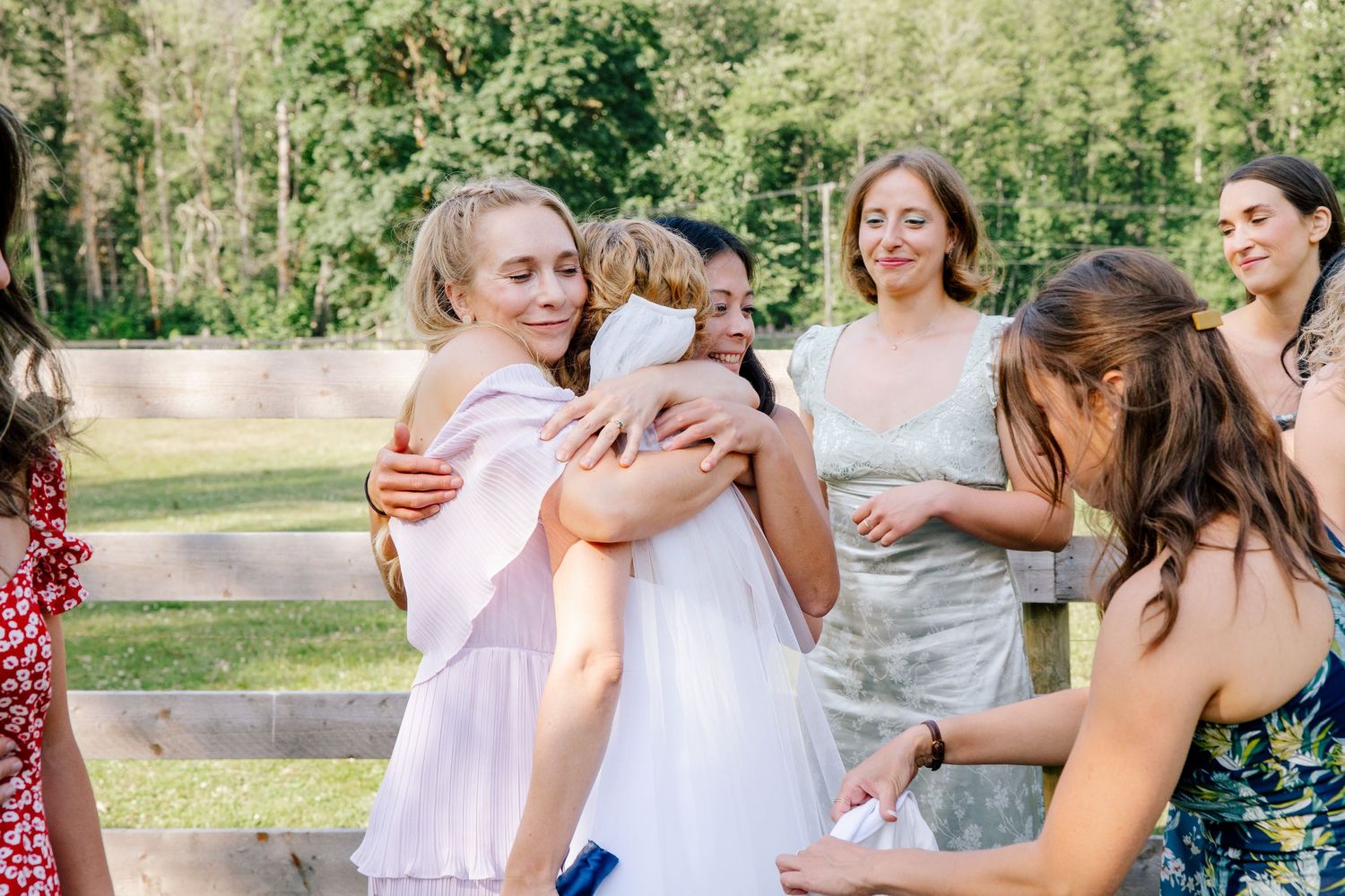 Candid moment photographed by Squamish wedding photographer, Kai Jacobson.
