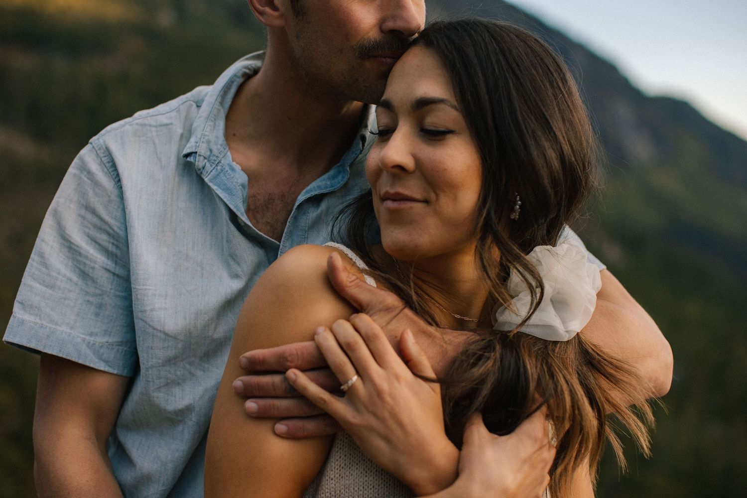 Wedding couple getting married at Cheakamus Centre in Squamish, BC.